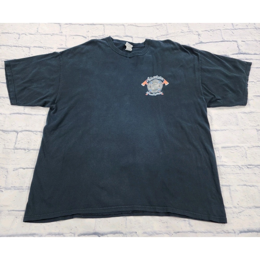 Gildan Absolute Firefighter T Shirt MENS 2XL Black Graphic Print Short Sleeve